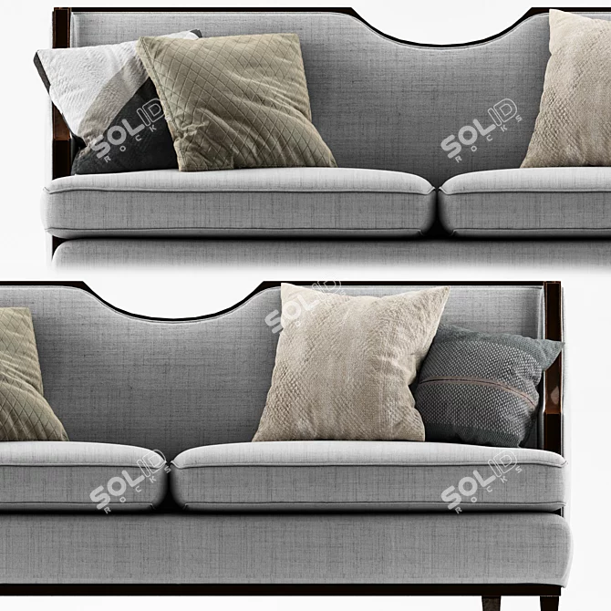 Versatile Block Nomad Sofa: Modern, Stylish, Comfortable 3D model image 2