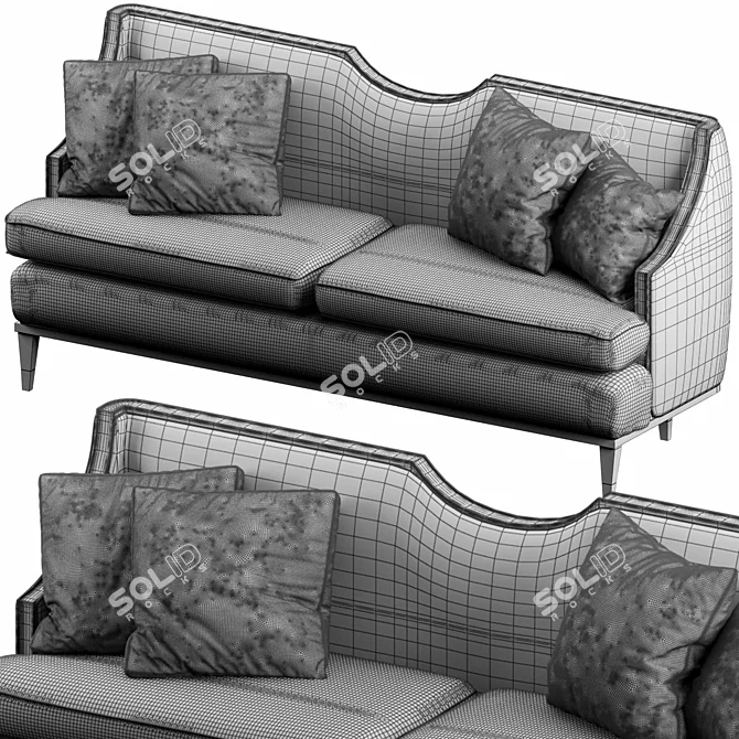 Versatile Block Nomad Sofa: Modern, Stylish, Comfortable 3D model image 3