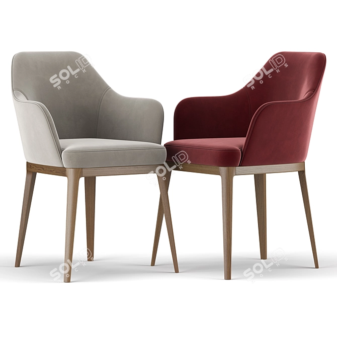Elegant Becky Chair: Stylish 2013 Design 3D model image 4