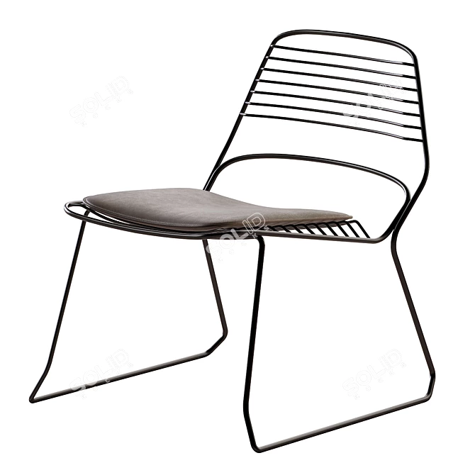 2013 Jak Lounger: Stylish & Compact Seating 3D model image 2