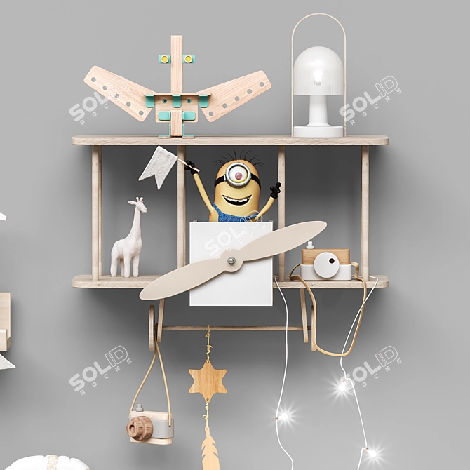 Kids Toys and Furniture Set 3D model image 4