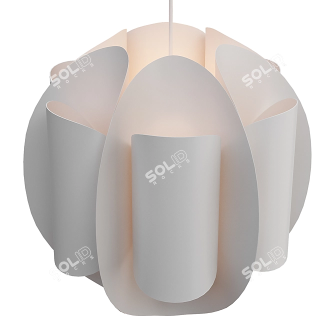 Modern White Pendant Lamp - Trubbnate/Hemma 3D model image 2