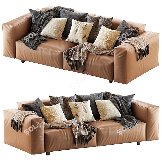 Hills Sofa: Stylish Comfort for Your Living Space 3D model image 1