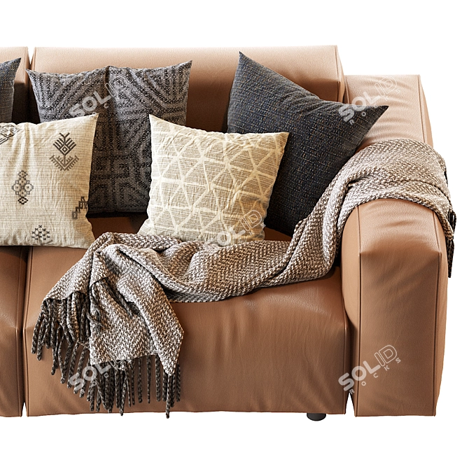 Hills Sofa: Stylish Comfort for Your Living Space 3D model image 4