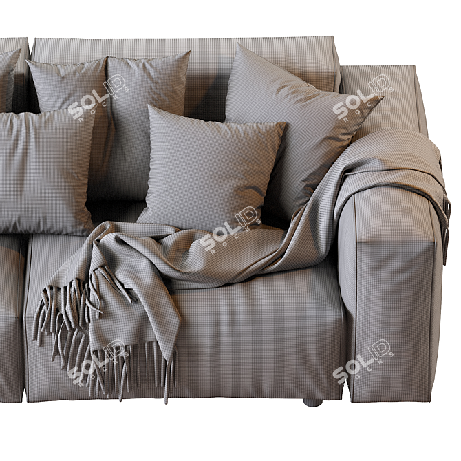 Hills Sofa: Stylish Comfort for Your Living Space 3D model image 5