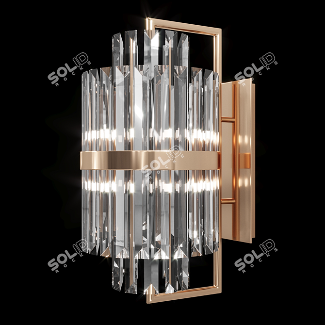 Elegant Liberty II Wall Light 3D model image 1