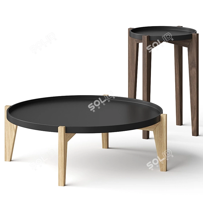 Elegant Globen Coffee Tables 3D model image 1