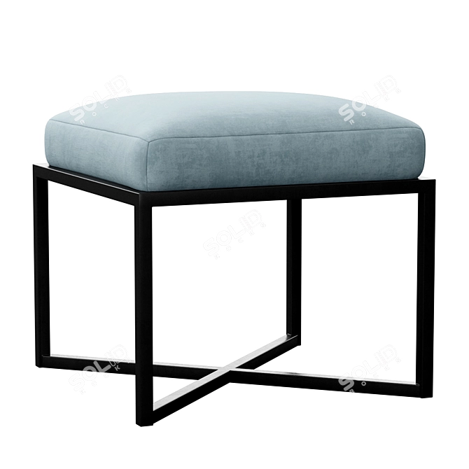 Elegant Nadia Accent Stool 3D model image 5