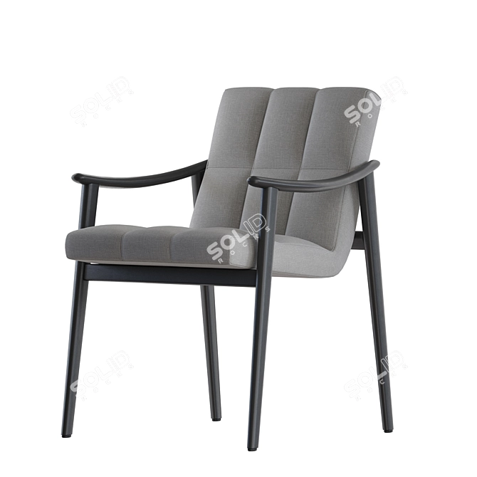 Title: Elegant Minotti FYNN Dining Armchair 3D model image 2