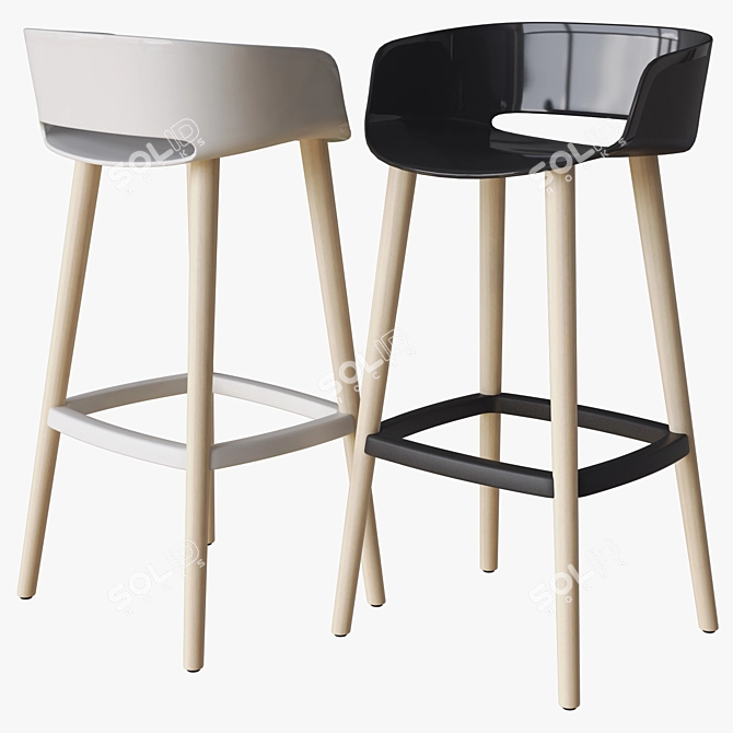 Babila 2758 Stool: Elegant and Functional 3D model image 1