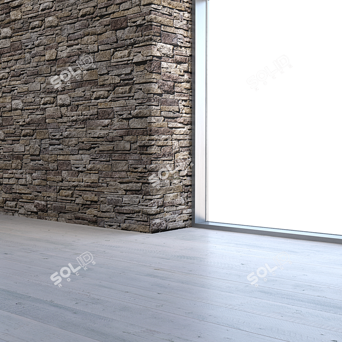 Seamless Natural Stone Texture 3D model image 4