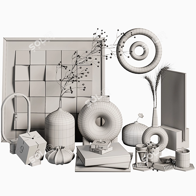 Elegant Decor Set: High-Quality 3D Models 3D model image 7