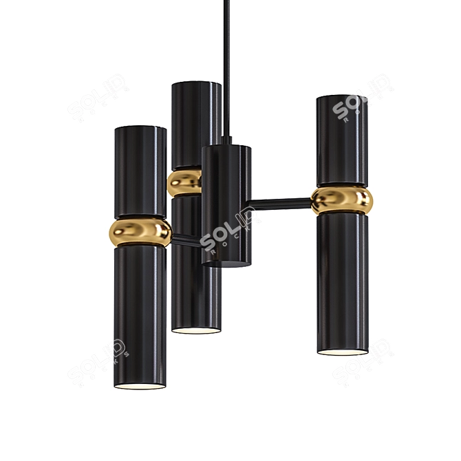 Modern Edgar Pendant Lamp 3D model image 1