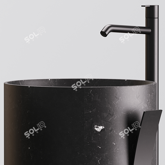 Title: Strato Washbasin by INBANI - Sleek and Stylish 3D model image 3