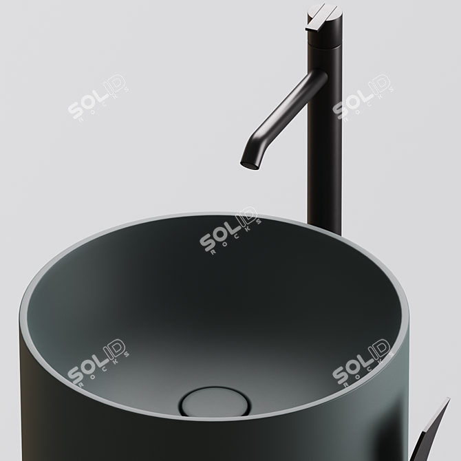 Title: Strato Washbasin by INBANI - Sleek and Stylish 3D model image 4