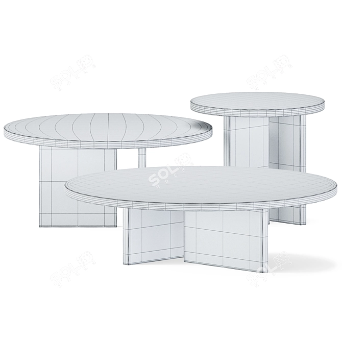 Elegant Tebe Coffee Table 3D model image 3