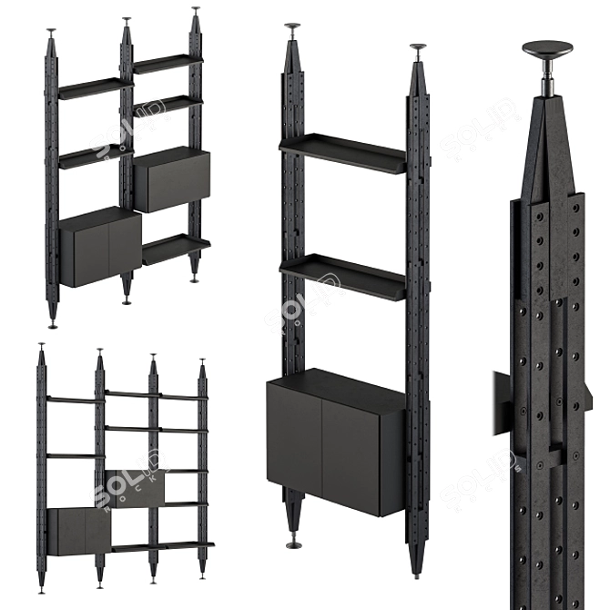 Elevate Your Space: Cassina Infinito Rack 3D model image 1