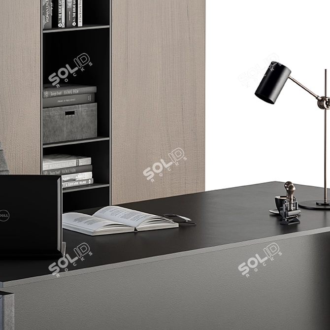 Executive Office Furniture Set 3D model image 3