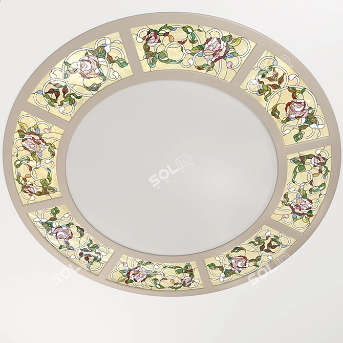 Tiffany Stained Glass Ceiling: No. 2 Grand Design 3D model image 2
