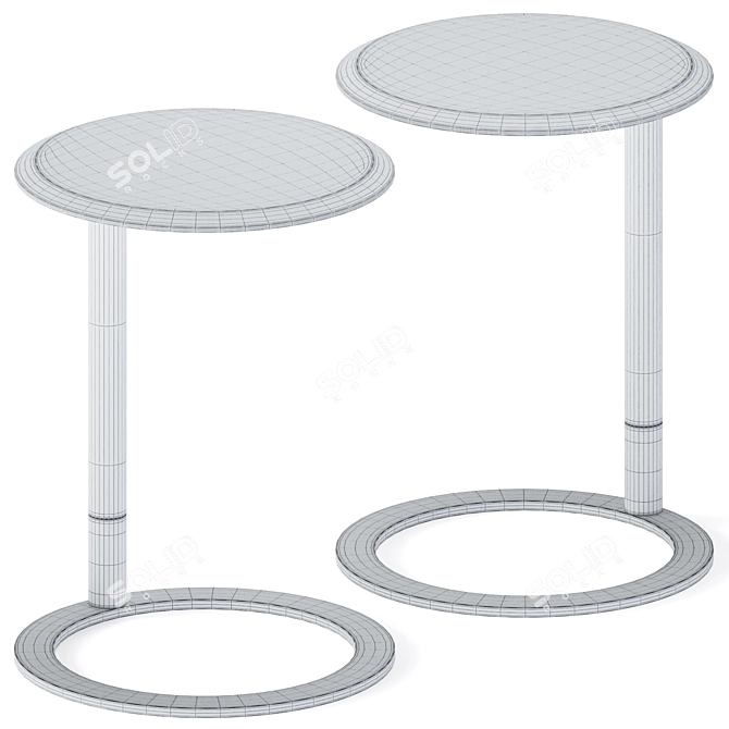 Elegant Jok Side Table 3D model image 3