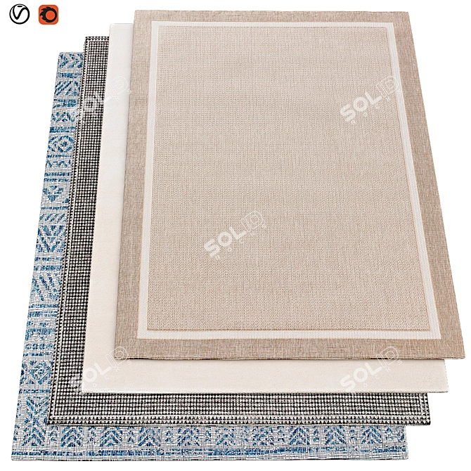 High-Quality Textured Carpets | 014 3D model image 1