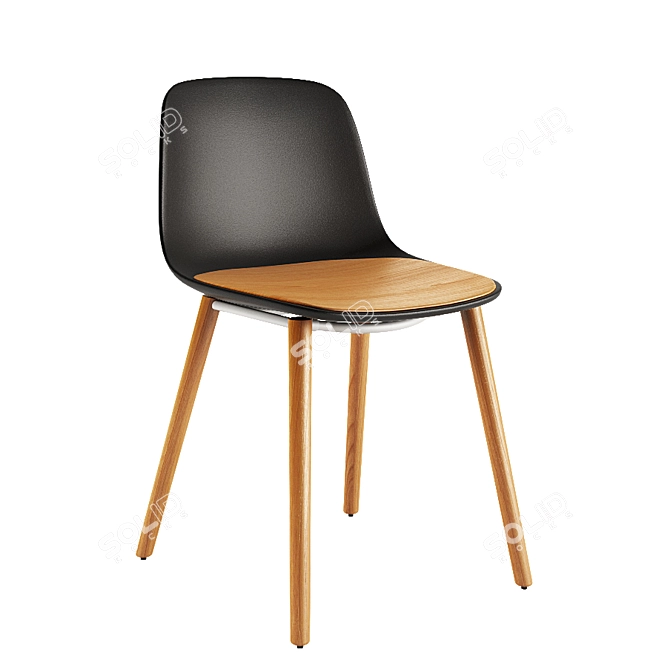 Modern Seela S313 Chair in 2 Colors 3D model image 1