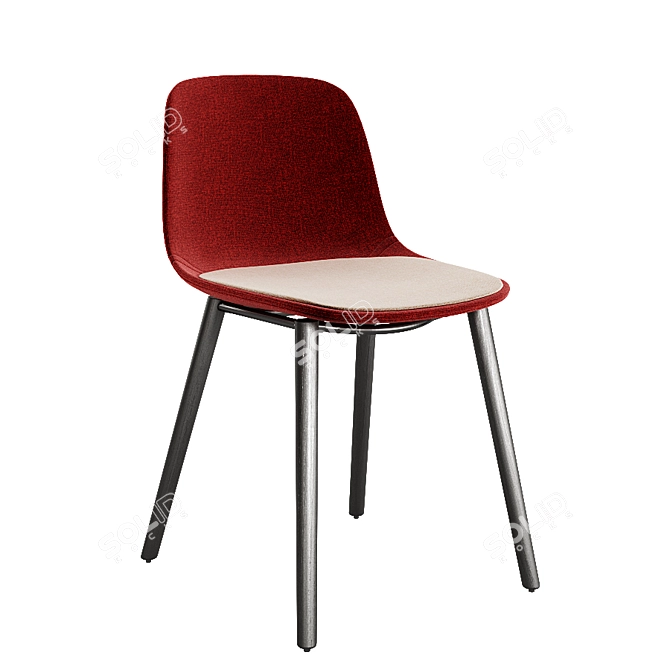 Modern Seela S313 Chair in 2 Colors 3D model image 3