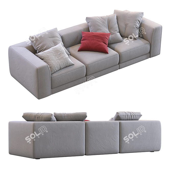 Sleek & Stylish Sofa: Pasha by Jesse 3D model image 6