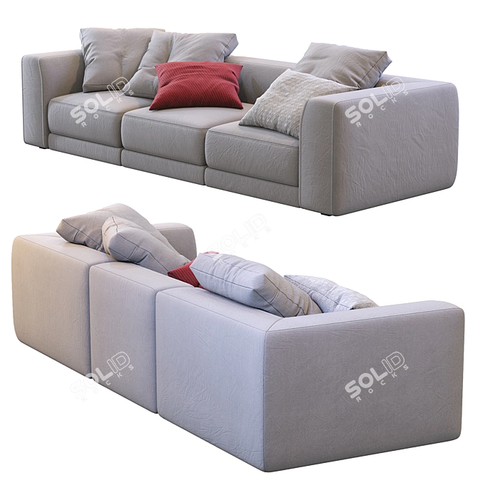 Sleek & Stylish Sofa: Pasha by Jesse 3D model image 7