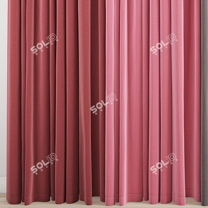 Poly Curtain 3D Model 3D model image 2