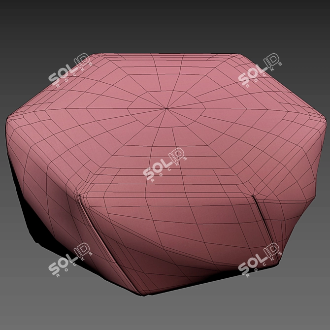 Brook Moroso Pouf 3D model image 5