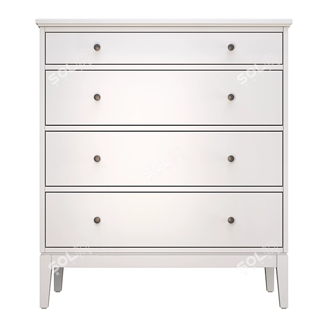 IDANÄS 4-Drawer Chest: Modern Elegance by IKEA 3D model image 2