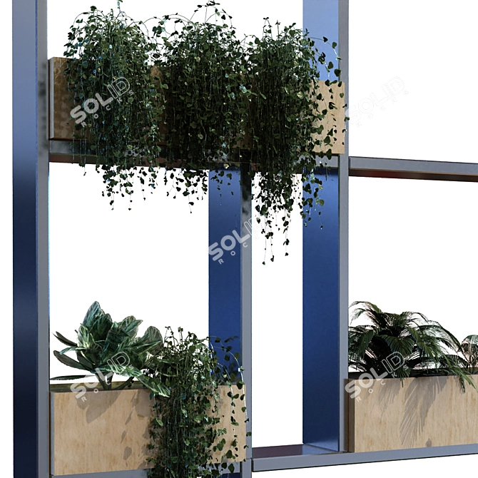 Modern Plant Partition Set 3D model image 3