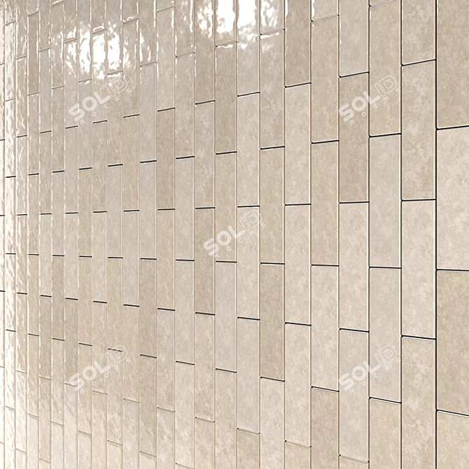 Tribeca Wall Tiles: Spanish Craftsmanship 3D model image 3