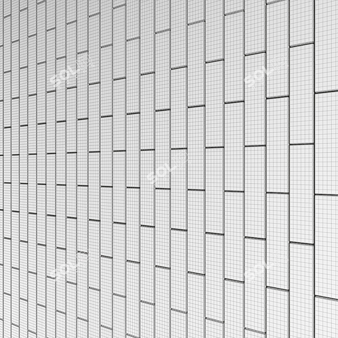 Tribeca Wall Tiles: Spanish Craftsmanship 3D model image 7