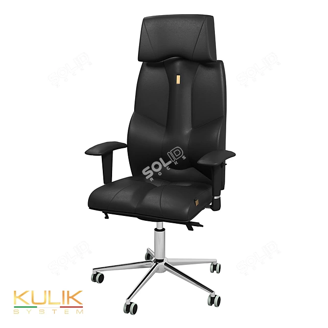 Elegant and ergonomic OM Kulik System BUSINESS chair 3D model image 3