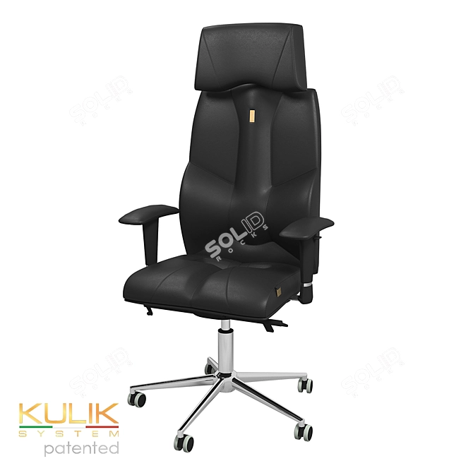 Elegant and ergonomic OM Kulik System BUSINESS chair 3D model image 5