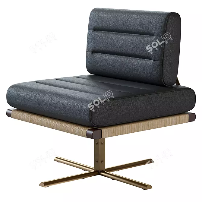 Exquisite La Rambla Lounge Chair 3D model image 1