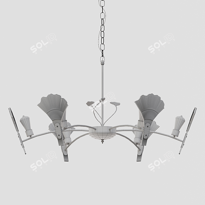 Elegant Avalon Design Lamp 3D model image 2