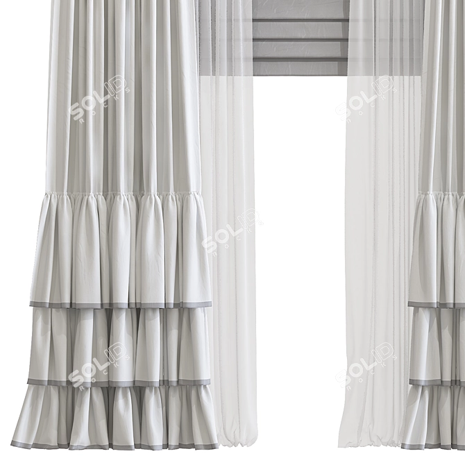 Revamped Curtain 869 3D model image 2