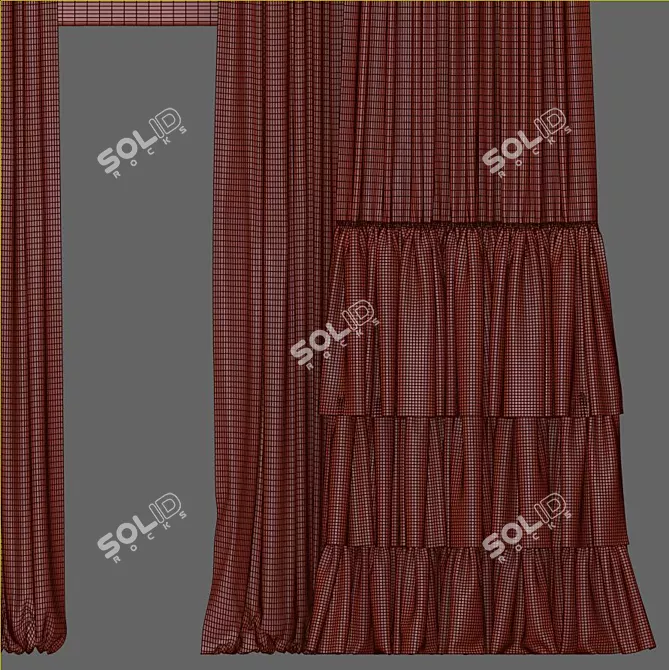 Revamped Curtain 869 3D model image 3