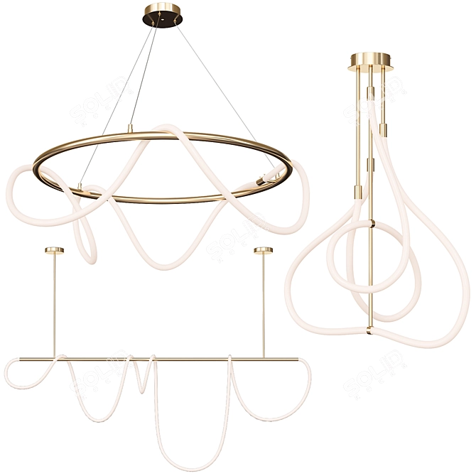Title: Glorify Contemporary Chandelier 3D model image 1