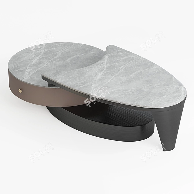Elegant Tea Table: Aesthetic & Functional 3D model image 2