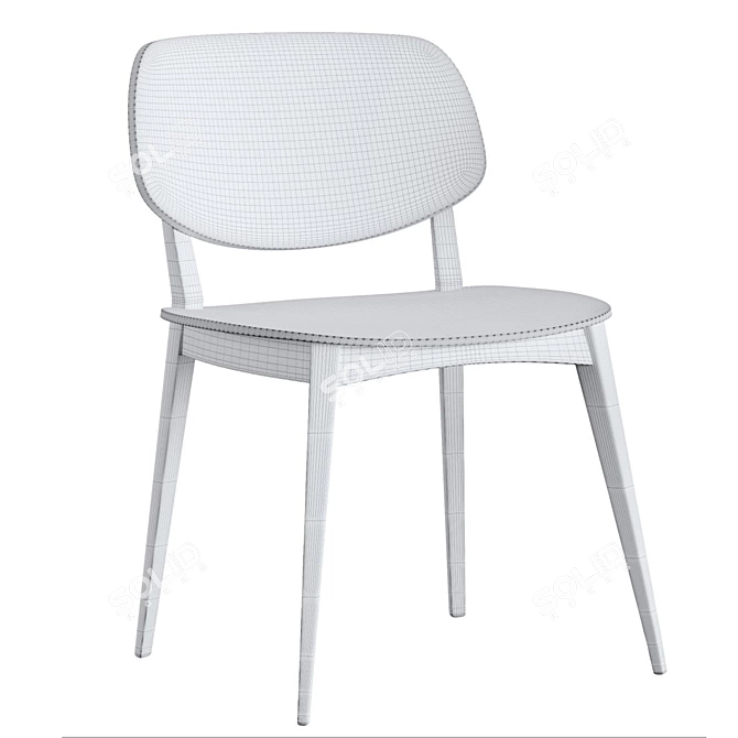 Belonging Wood Chair 3D model image 9