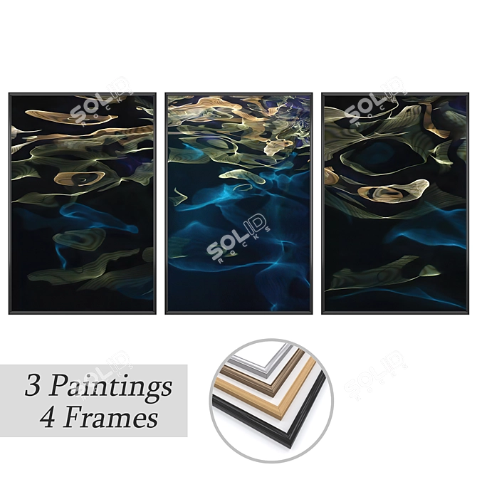 Assorted Wall Art Set: No. 3402 3D model image 1