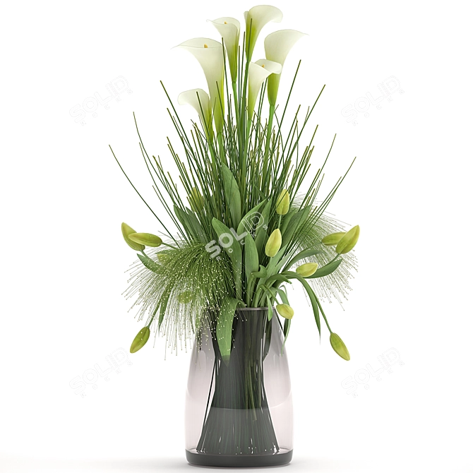 Spring Delight Bouquet 3D model image 2