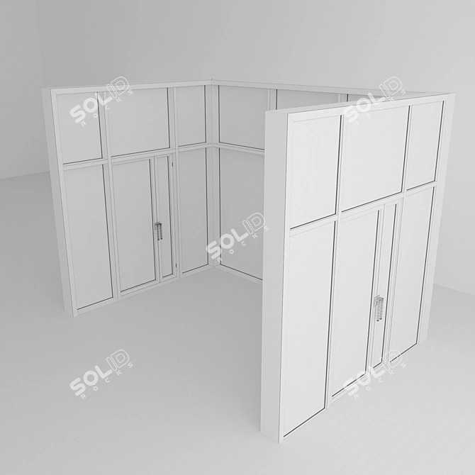 Panoramic Door: Elegant Entrance Upgrade 3D model image 3