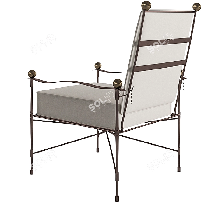 Amalfi Adjustable Chain Back Lounge Chair 3D model image 4