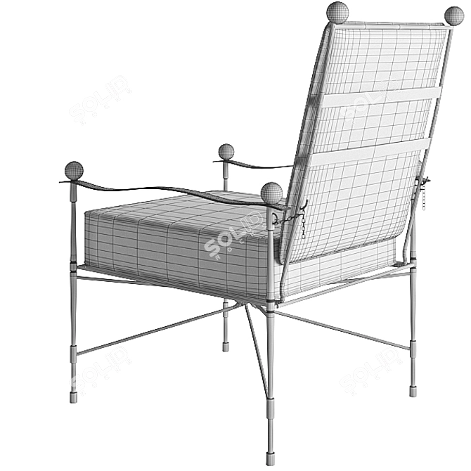 Amalfi Adjustable Chain Back Lounge Chair 3D model image 5