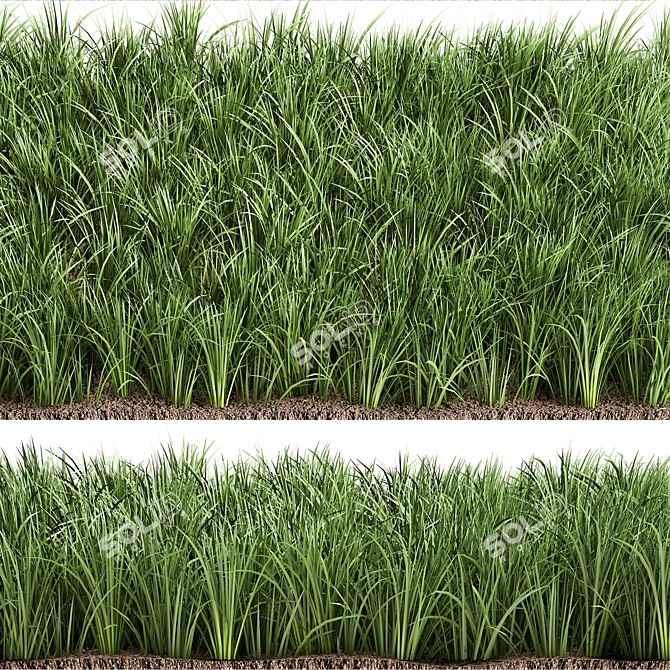 Serenity Grass Panel 1200x400x150mm 3D model image 5